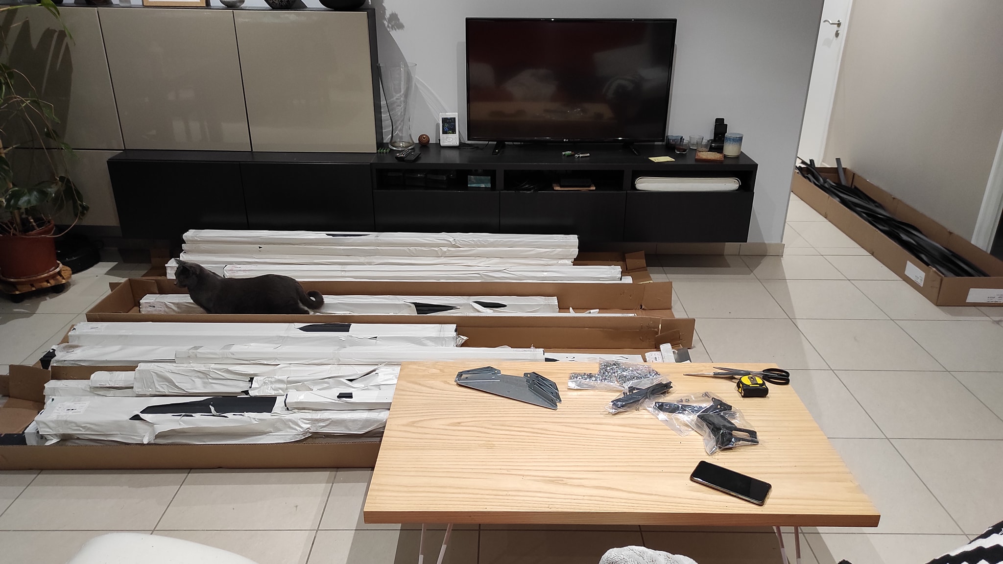 Construction de la serre
