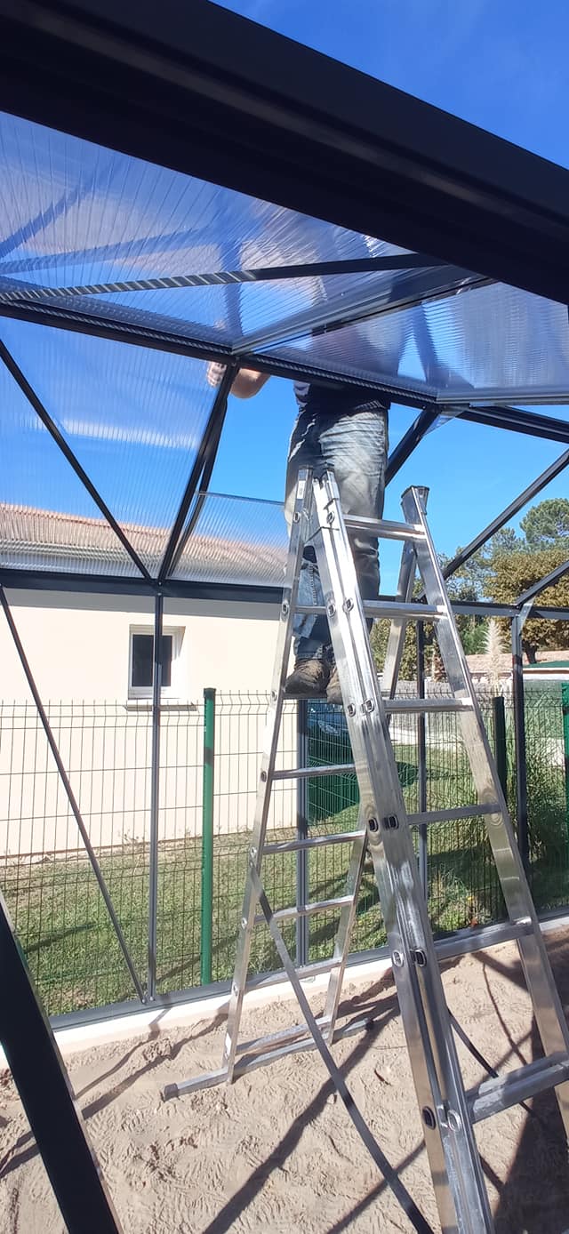 Construction de la serre