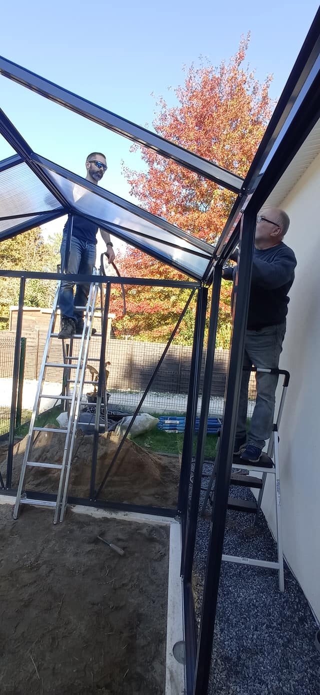 Construction de la serre