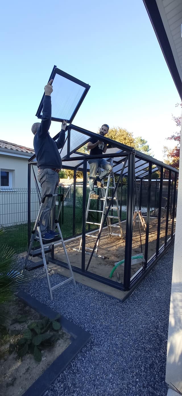 Construction de la serre