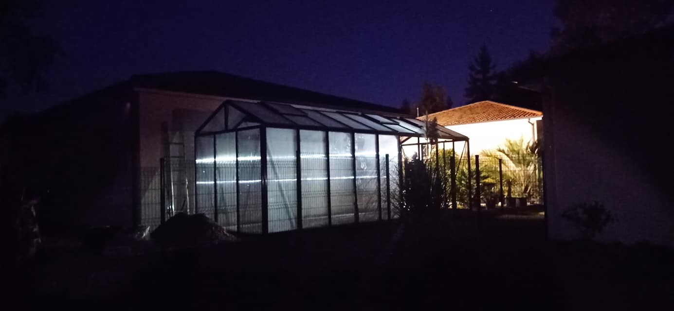 Construction de la serre