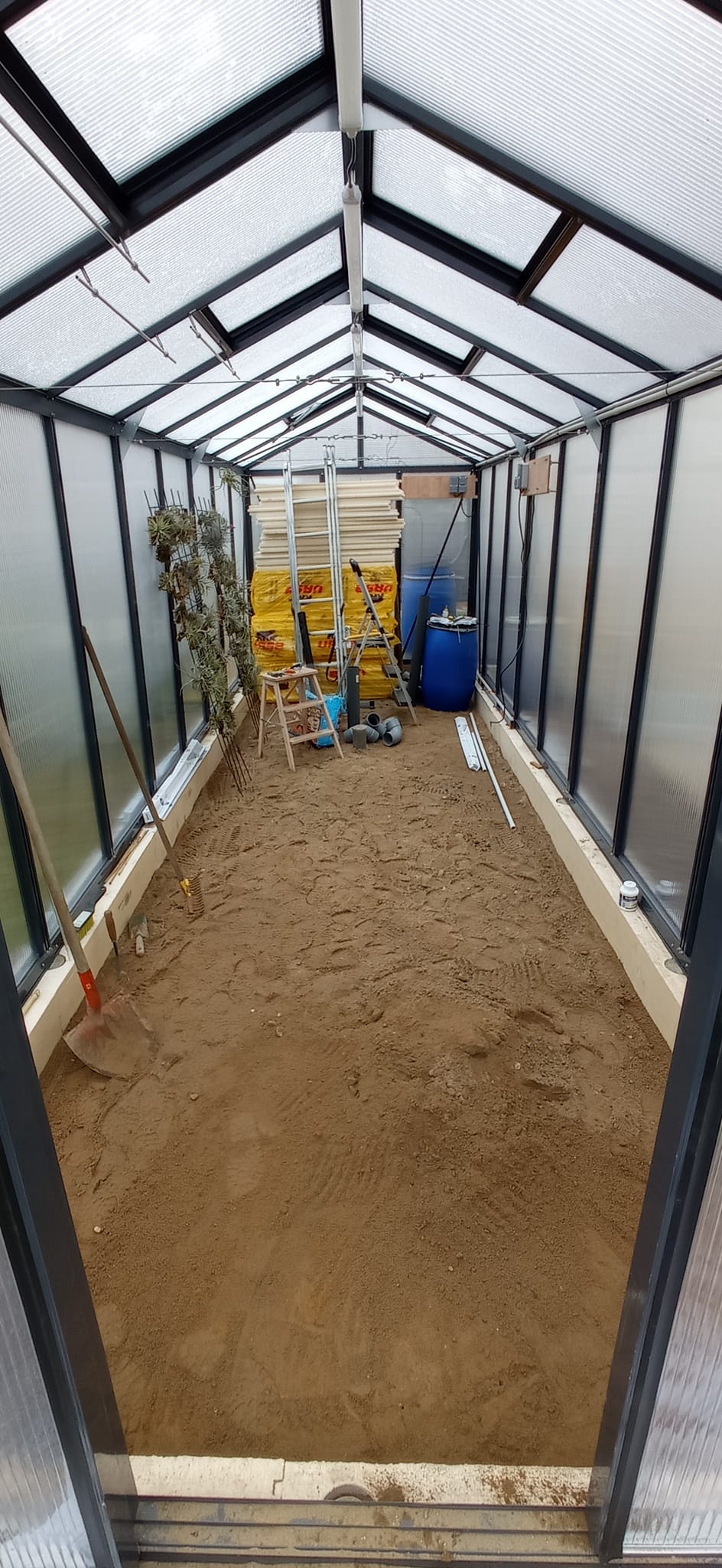 Construction de la serre