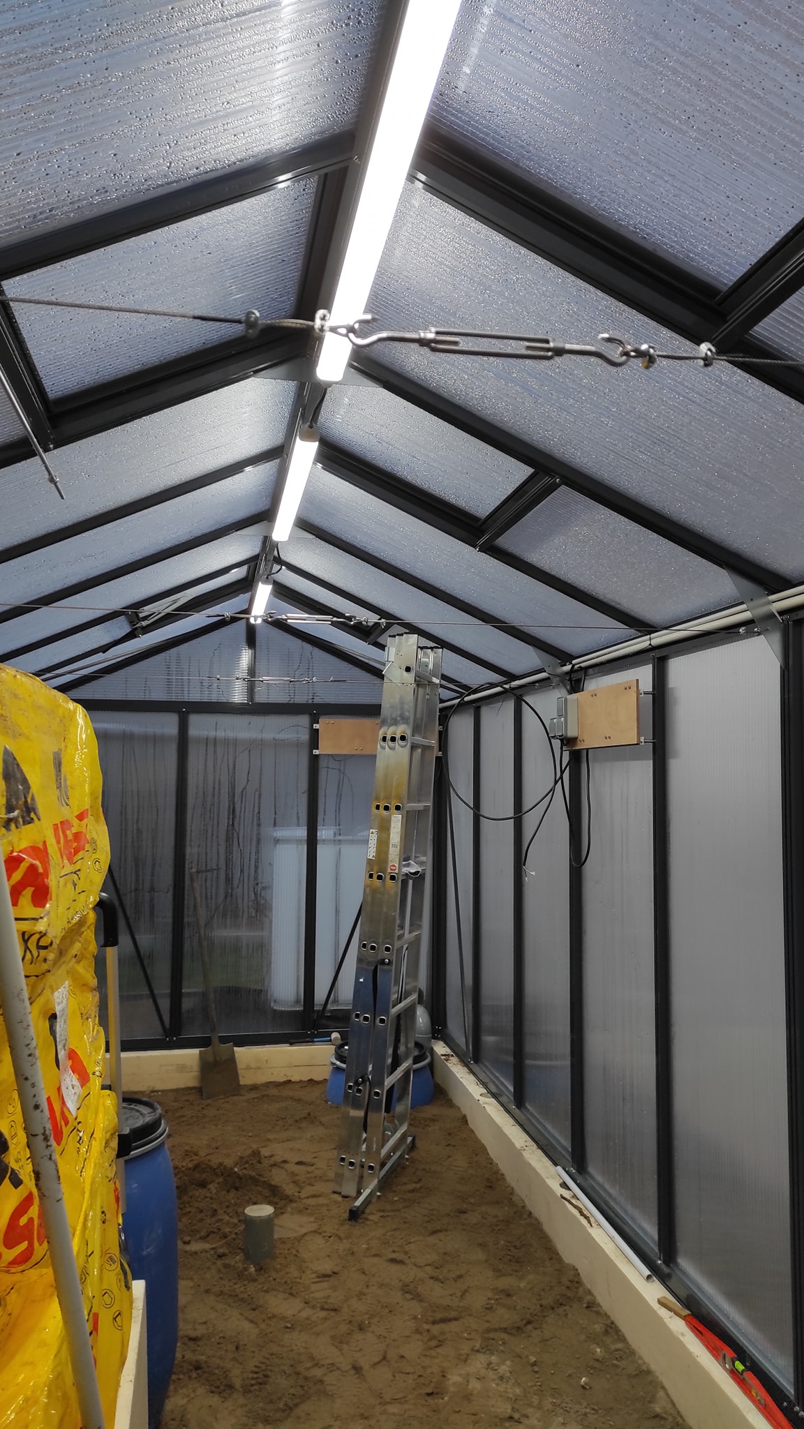 Construction de la serre