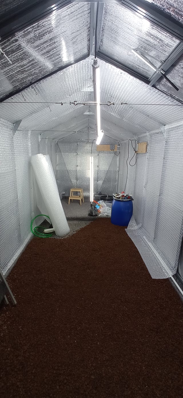 Construction de la serre