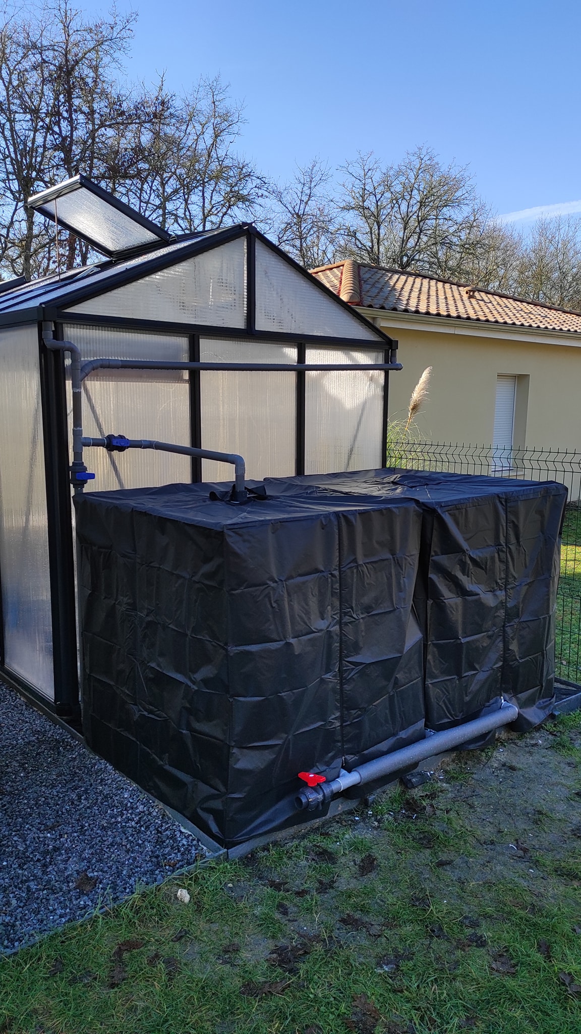 Construction de la serre