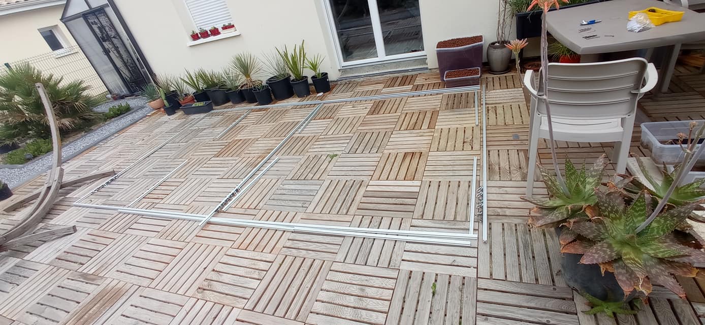 Construction de la serre