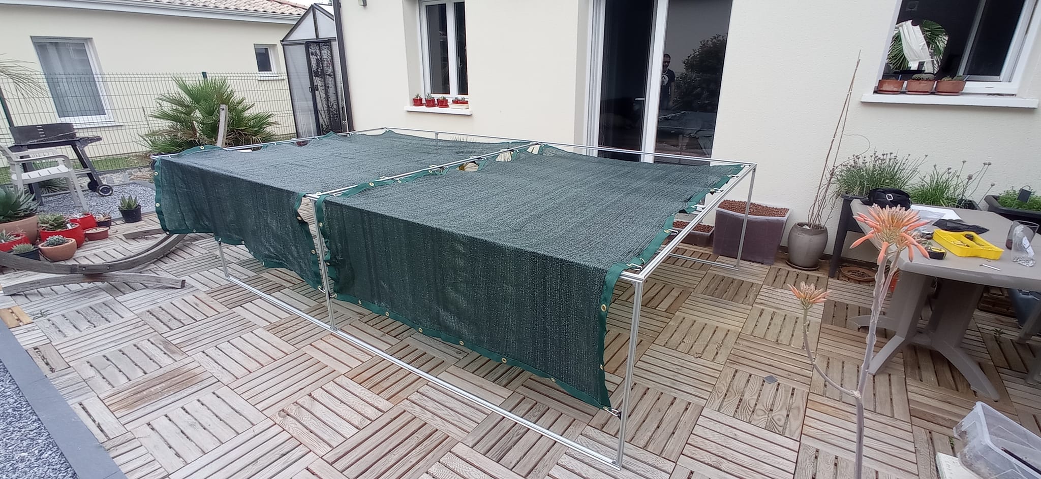 Construction de la serre